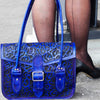 Bluefarne - handgefertigte 1950er Leder-Handtasche